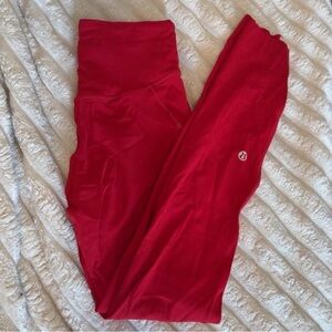 Lululemon Athletica Red Leggings
